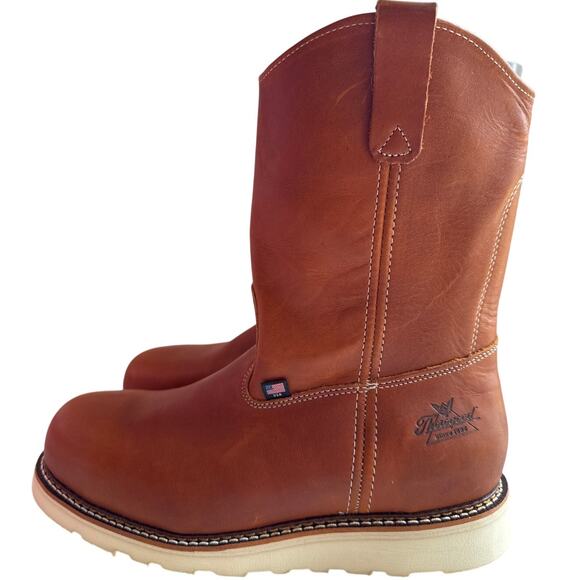 Thorogood Work Boots 11" Wellington Men's 11.5D Steel Toe, EH Leather 804-4205 - Picture 5 of 11